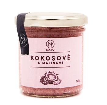 NATU Kokosový krém s malinami 140 g