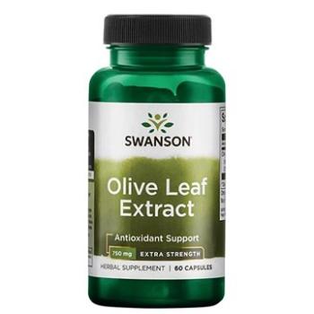 Swanson Olive Leaf Extract 750 mg Super Strength (Extrakt z olivových listů), 60 kapslí (87614141398)