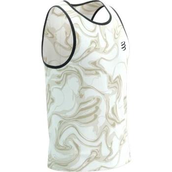 Compressport PERFORMANCE SINGLET M Férfi ujjatlan felső futáshoz, fehér, méret