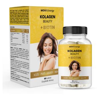 MOVIT ENERGY Kolagén beauty + biotín 90 tabliet