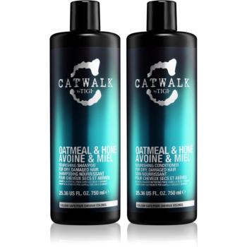 TIGI Catwalk Oatmeal & Honey výhodné balení pro poškozené vlasy pro ženy