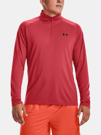 Under Armour UA Tech 2.0 1/2 Zip Triko Červená