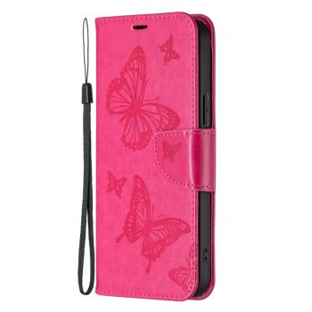 ART Peňaženkový kryt Xiaomi Redmi Note 12S BUTTERFLIES tmavoružový