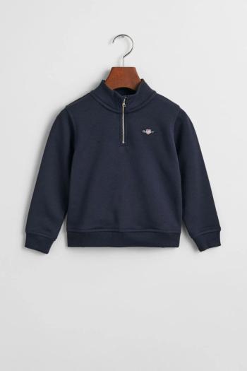 MIKINA GANT SHIELD HALF ZIP SWEAT EVENING BLUE