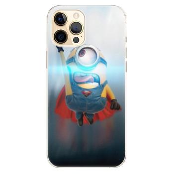 Odolné silikonové pouzdro iSaprio - Mimons Superman 02 - iPhone 12 Pro