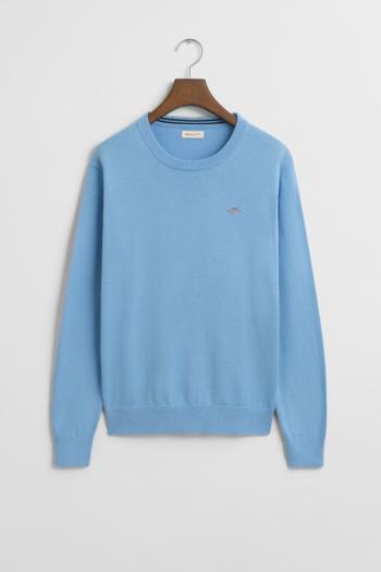 SVETR GANT SHIELD CLASSIC COTTON C-NECK DREAM BLUE