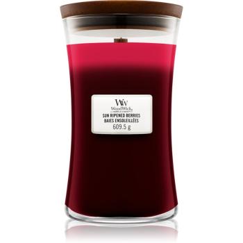 Woodwick Trilogy Sun Ripened Berries vonná svíčka s dřevěným knotem 609,5 g