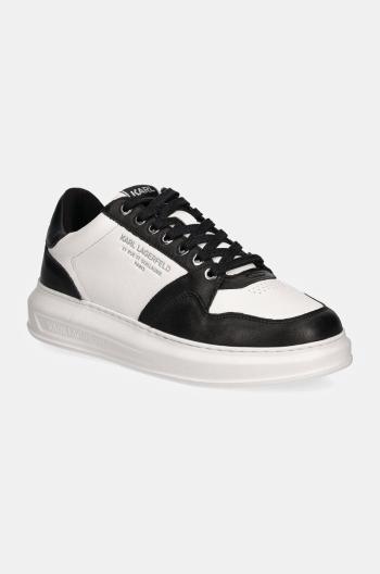 Kožené sneakers boty Karl Lagerfeld KAPRI MENS černá barva, KL52537R