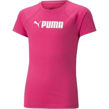 Puma FIT TEE Dívčí triko, růžová, velikost