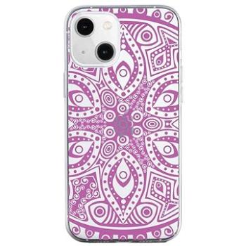 TopQ iPhone 13 silikon Violet Mandala 64632 (Sun-64632)