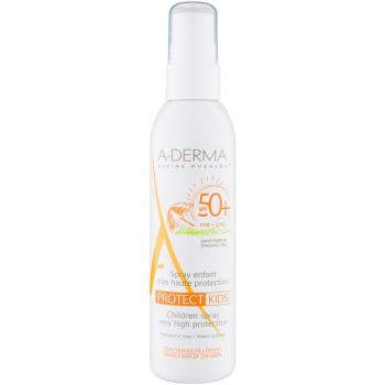 A-Derma Protect Kids ochranné opalovací mléko ve spreji SPF 50+ pro děti 200 ml