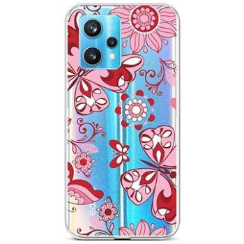 TopQ Kryt Realme 9 Pro+ silikon Pink Butterfly 73278 (Sun-73278)