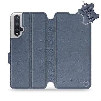 Flip pouzdro na mobil Honor 20 - Modré - kožené -   Blue Leather (5903226919208)