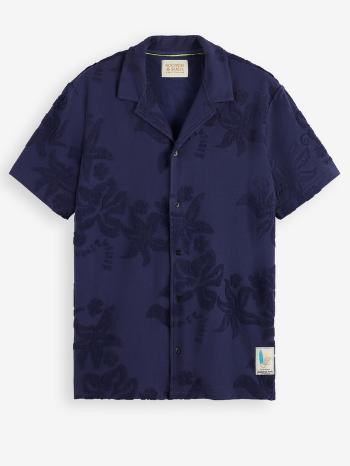 Scotch & Soda Terry Jacquard Košile Modrá