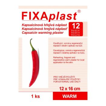 Fixaplast Warm Kapsaicínová hřejivá náplast 12x16 cm 1 ks