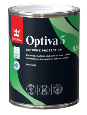 OPTIVA 5 MATT - Umývateľná farba s matným efektom (zákazkové miešanie) TVT X450 - trek 9 l