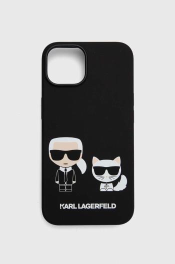 Obal na telefon Karl Lagerfeld iPhone 14 6,1" černá barva