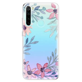 Odolné silikonové pouzdro iSaprio - Leaves and Flowers - Xiaomi Redmi Note 8