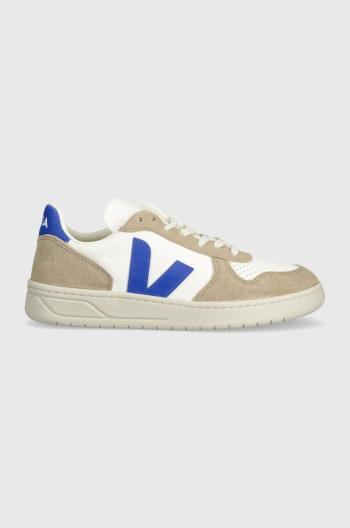 Kožené sneakers boty Veja V-10 béžová barva, VX0503477