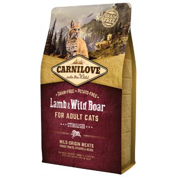 Carnilove Lamb and Wild Boar Adult Cats – Sterilised 2kg