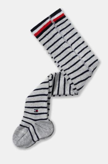 Kojenecké punčocháče Tommy Hilfiger šedá barva, 701229886