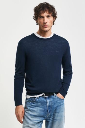 SVETR GANT EXTRAFINE MERINO WOOL C-NECK MARINE