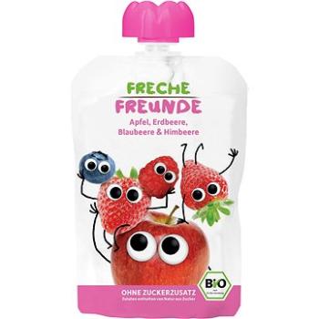 Freche Freunde BIO Kapsička Jablko, jahoda, borůvka a malina 100 g (4260249142329)