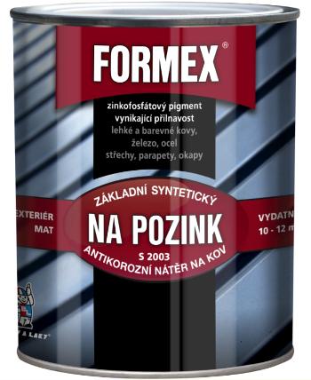 BARVY A LAKY HOSTIVAŘ FORMEX S 2003 - Farba na pozink 0110 - šedá 0,6 L