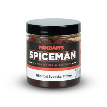 Mikbaits Boilie v dipu Spiceman 250ml - Pikantní Švestka 20mm