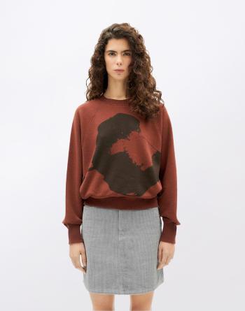 Thinking MU Grafito Flower Bonnie Sweatshirt GREY L