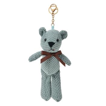 Přívěsek na klíče/ kabelku šedý medvídek Bear - 10*20/ 27cm JZKC0076