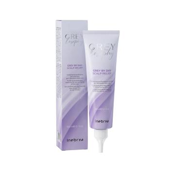 Inebrya Čisticí kúra pro zdravou pokožku hlavy šedých a platinových vlasů Grey By Day (Scalp Relief) 150 ml