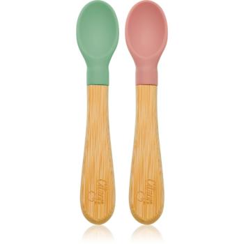 Citron Bamboo Spoon lžička Green/ Pink 2 ks