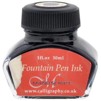 Psací inkoust Manuscript do plnícíh per 30ml – sépie