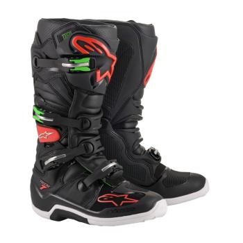 Moto boty Alpinestars Tech 7 černá/červená/zelená  černá/červená/zelená  51