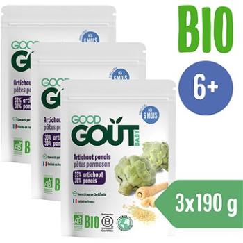 Good Gout BIO Artyčoky, pastiňák a těstoviny s parmazánem (3× 190 g) (8594200262150)