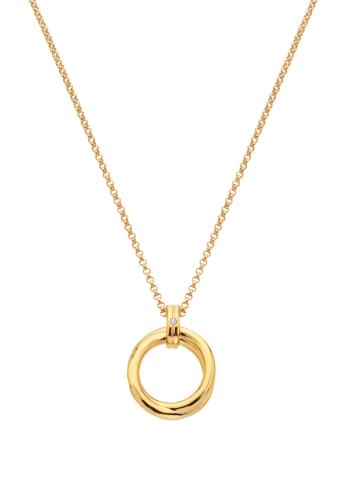 Hot Diamonds Minimalistický pozlacený náhrdelník s diamantem Jac Jossa Soul DP1022 (řetízek, přívěsek)