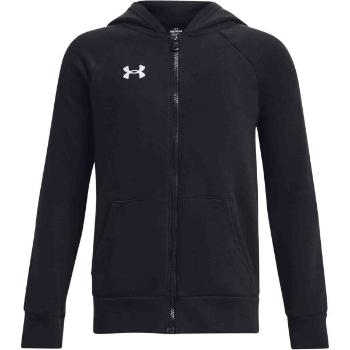 Under Armour RIVAL FLEECE FZ HOODIE Chlapecká mikina, černá, velikost