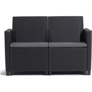 KETER Lavice zahradní CLAIRE SOFA, grafit 113cm (252689)