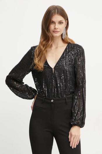 Body Bardot SEQUIN dámské, černá barva, s aplikací, 58945TB3