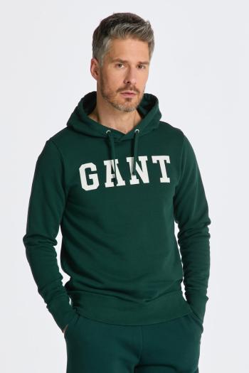 MIKINA GANT MD. GANT SWEAT HOODIE TARTAN GREEN