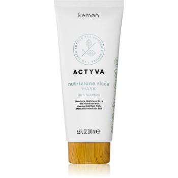 Kemon Actyva Nutrizone Ricca vyživující maska pro suché vlasy 200 ml