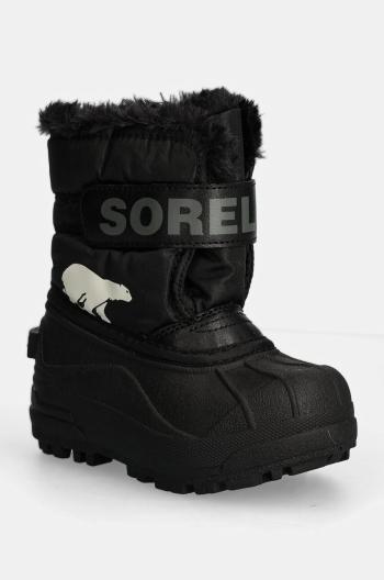 Dětské sněhule Sorel TODDLER SNOW COMMAND černá barva, 2114101