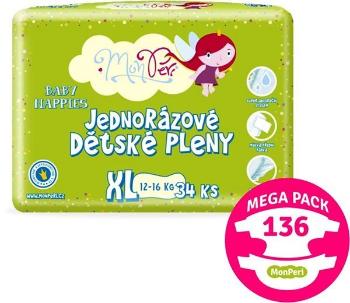 Eldobható pelenka MonPeri Klasik Mega Pack XL méret (136 db)