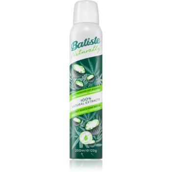 Batiste Naturally Coconut & Hemp suchý šampon pro absorpci přebytečného mazu a pro osvěžení vlasů 200 ml