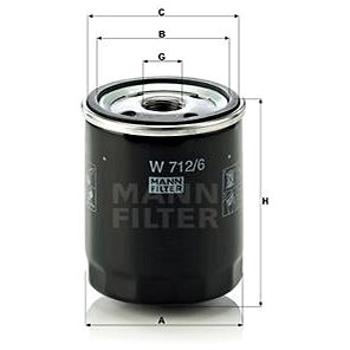 MANN-FILTER W712/6 (W712/6)