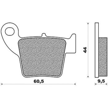 NEWFREN brzdové destičky (směs OFF ROAD DIRT SINTERED) (2ks) M502-701 (M502-701)