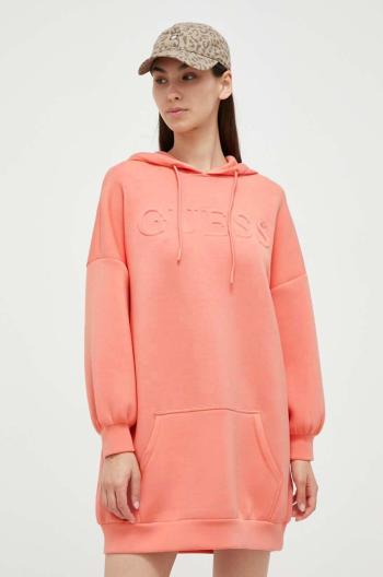 Šaty Guess CINDRA oranžová barva, mini, oversize, V3BQ14 K7UW2