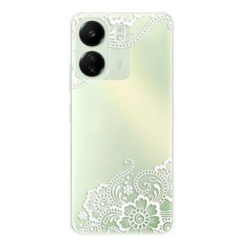 Odolné silikonové pouzdro iSaprio - White Lace 02 - Xiaomi Redmi 13C