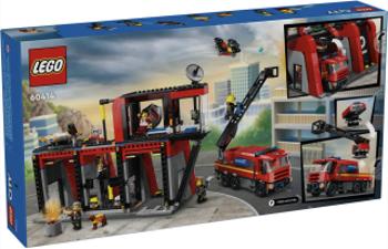 Hasičská stanice s hasičským vozem - Lego City